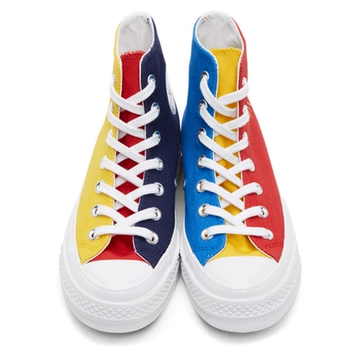 Shop Converse Multicolor Golf Le Fleur Edition Chuck 70 High Sneakers In Blue/ylw/rd