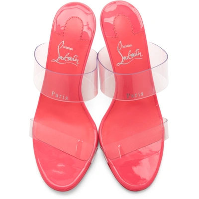 Shop Christian Louboutin Pink Just Nothing 85 Heeled Sandals In P511 Magnif