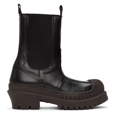 Acne Studios Textured-leather Chelsea Boots In Black | ModeSens