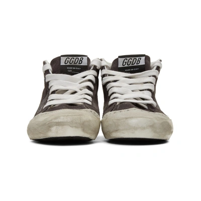 Shop Golden Goose Ssense Exclusive Grey Suede Glitter Mid Star Sneakers