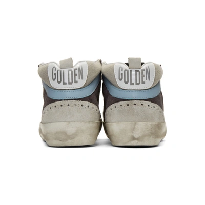 Shop Golden Goose Ssense Exclusive Grey Suede Glitter Mid Star Sneakers