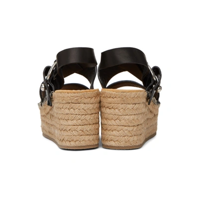 Shop Rag & Bone Black August Platform Espadrilles In 1 Black