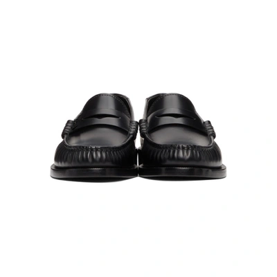 Shop Saint Laurent Black Monogramme Moccassin Loafers In 1000 Black