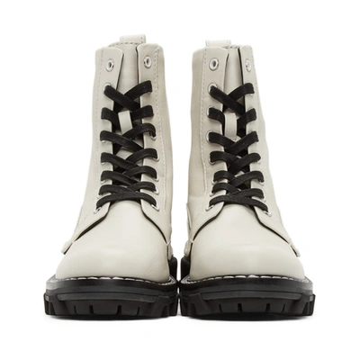 Shop Rag & Bone Off-white Shiloh Boots In Antique Wht
