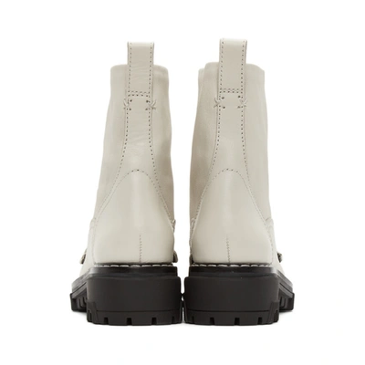 Shop Rag & Bone Off-white Shiloh Boots In Antique Wht