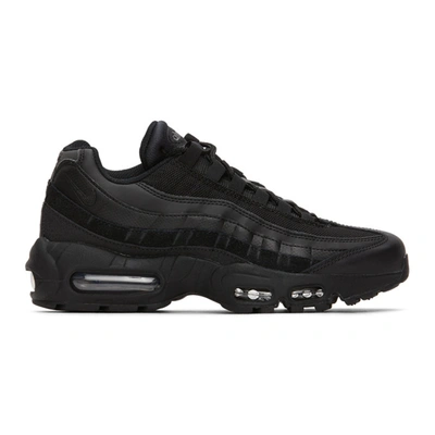 Shop Nike Black Air Max 95 Essential Sneakers In 001 Blk/blk