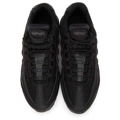 Shop Nike Black Air Max 95 Essential Sneakers In 001 Blk/blk