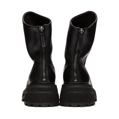 Shop Marsèll Black Carro Zip Boots In 666 Black