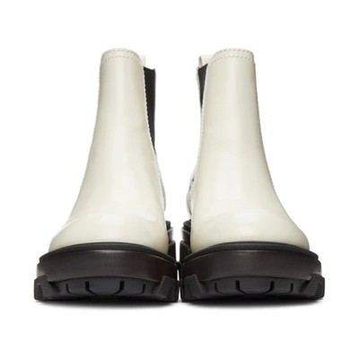 Shop Rag & Bone Off-white Leather Shaye Boots In 104 Antqwht
