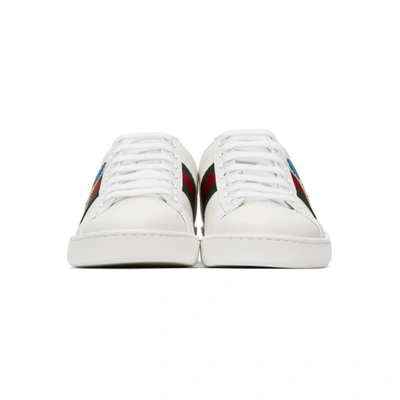 Shop Gucci White Disney Edition Donald Duck Ace Sneakers In 9114 White