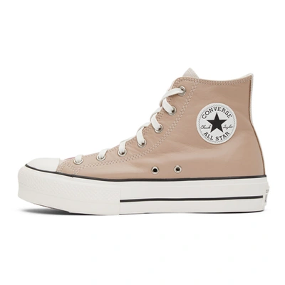 Shop Converse Pink & Beige Chuck Taylor All Star Lift Sneakers In Salt Pink/l