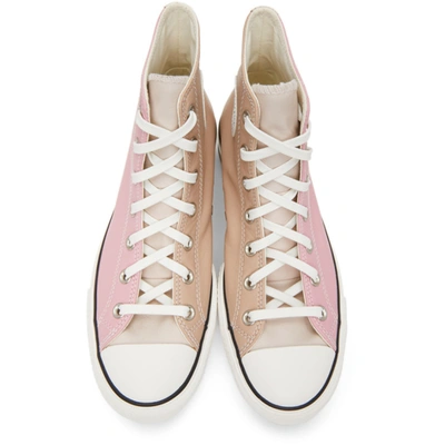 Shop Converse Pink & Beige Chuck Taylor All Star Lift Sneakers In Salt Pink/l