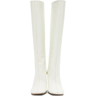 Shop Proenza Schouler White Leather Tall Boots