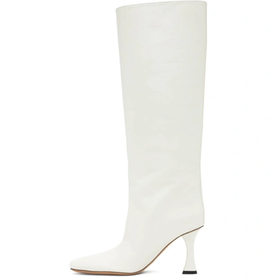 Shop Proenza Schouler White Leather Tall Boots
