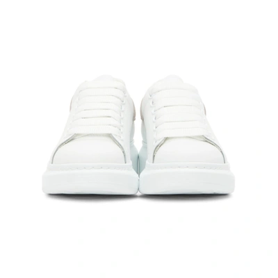 Shop Alexander Mcqueen White & Pink Oversized Sneakers In White/patchouli
