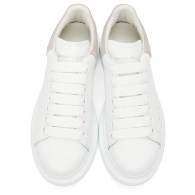 Shop Alexander Mcqueen White & Pink Oversized Sneakers In White/patchouli