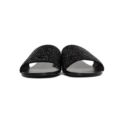 Shop Giuseppe Zanotti Black Kanda Sandals