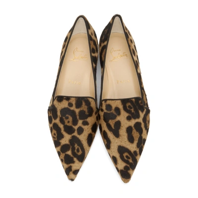 Shop Christian Louboutin Brown Pony Kashasha Loafers In Bw1f Brown