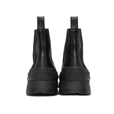 Shop Jil Sander Black Lace-up Combat Boots In 001 Black