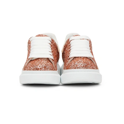 Shop Alexander Mcqueen Pink Galaxy Glitter Oversized Sneakers In 5530 Topaz