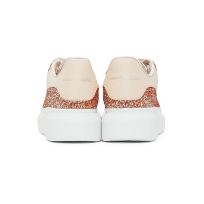 Shop Alexander Mcqueen Pink Galaxy Glitter Oversized Sneakers In 5530 Topaz