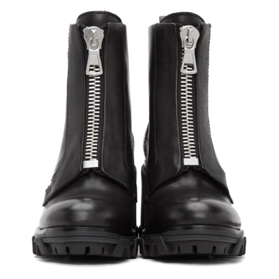 Shop Rag & Bone Black Shiloh High Zip Boots In 1 Black