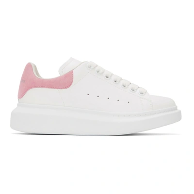 Shop Alexander Mcqueen Ssense Exclusive White & Pink Oversized Sneakers In 9387 Supink