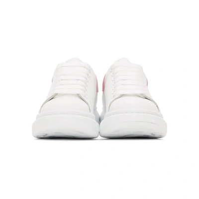 Shop Alexander Mcqueen Ssense Exclusive White & Pink Oversized Sneakers In 9387 Supink