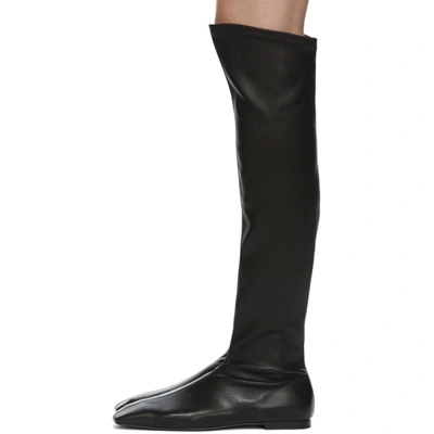 Shop Low Classic Black Square Toe Long Boots