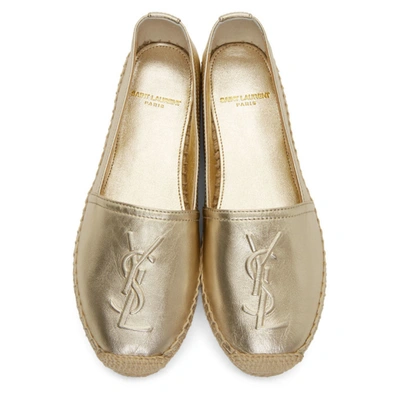 Leather espadrilles Saint Laurent White size 37 EU in Leather - 26050356