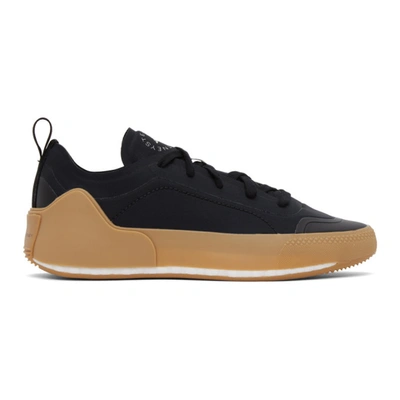 Shop Adidas By Stella Mccartney Black Treino Low-top Sneakers