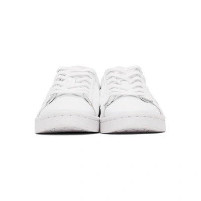 Shop Converse White 'pro Leather' Ox Sneakers In White/white