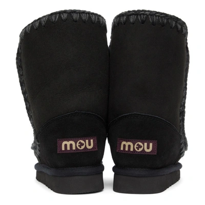 Shop Mou Black 24 Mid-calf Boots In Bkbk Black