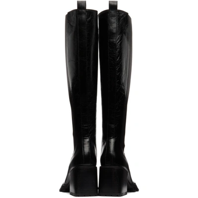 Shop Alexander Wang Black Parker Tall Boots In 001 Black