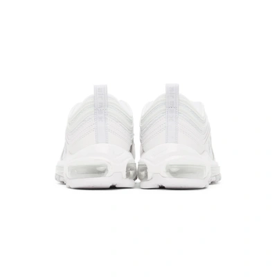 Shop Nike White Air Max 97 Sneakers In 100 Wh/plat