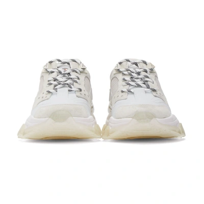 Shop Moncler Off-white Leave No Trace Sneakers In 002 White