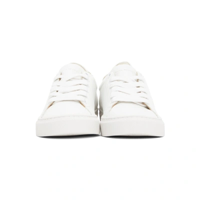 Shop Sophia Webster White And Pink Butterfly Sneakers In White/rose