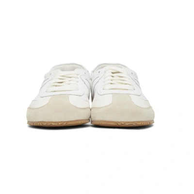 Shop Loewe Off-white & White Ballet Runner Sneakers In 2101 White
