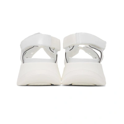 Shop Mm6 Maison Margiela White Multi Strap Sandals In T1002 B Whi