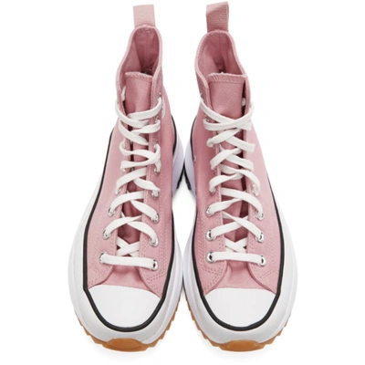 Shop Converse Pink Run Star Hike High-top Sneakers In Lotus Pink