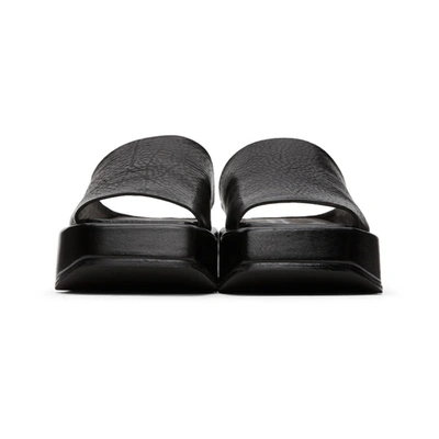 Shop Marsèll Black Zeppolello Sabot Sandals In 666 Black