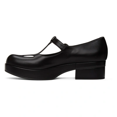 Shop Gucci Black Vanda T-bar Loafers In 1000 Nero