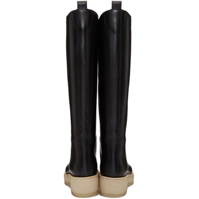 Shop The Row Black Motorbike Boots In Blkn Black