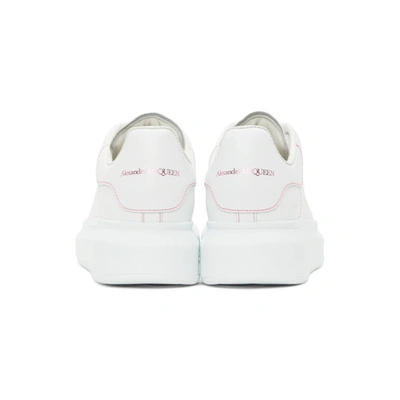 Shop Alexander Mcqueen White Rainbow Eyelets Oversized Sneakers In 9466 White