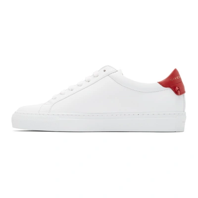 Shop Givenchy White & Red Urban Knots Sneakers In 112 Red