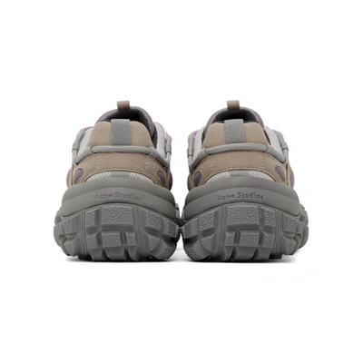 Shop Acne Studios Grey Bolzter Sneakers In Dusty Purpl