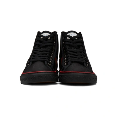 Shop Gucci Black ' Tennis 1977' Off The Grid High-top Sneakers In 1074 Black/