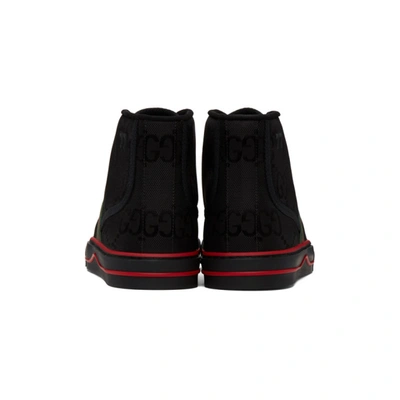 Shop Gucci Black ' Tennis 1977' Off The Grid High-top Sneakers In 1074 Black/