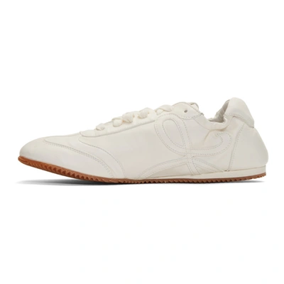 Shop Loewe Off-white Ballet Runner Sneakers In 1950 White/off