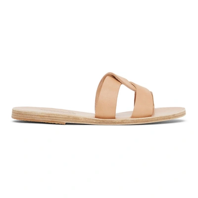 Shop Ancient Greek Sandals Tan Desmos Sandals In Natural